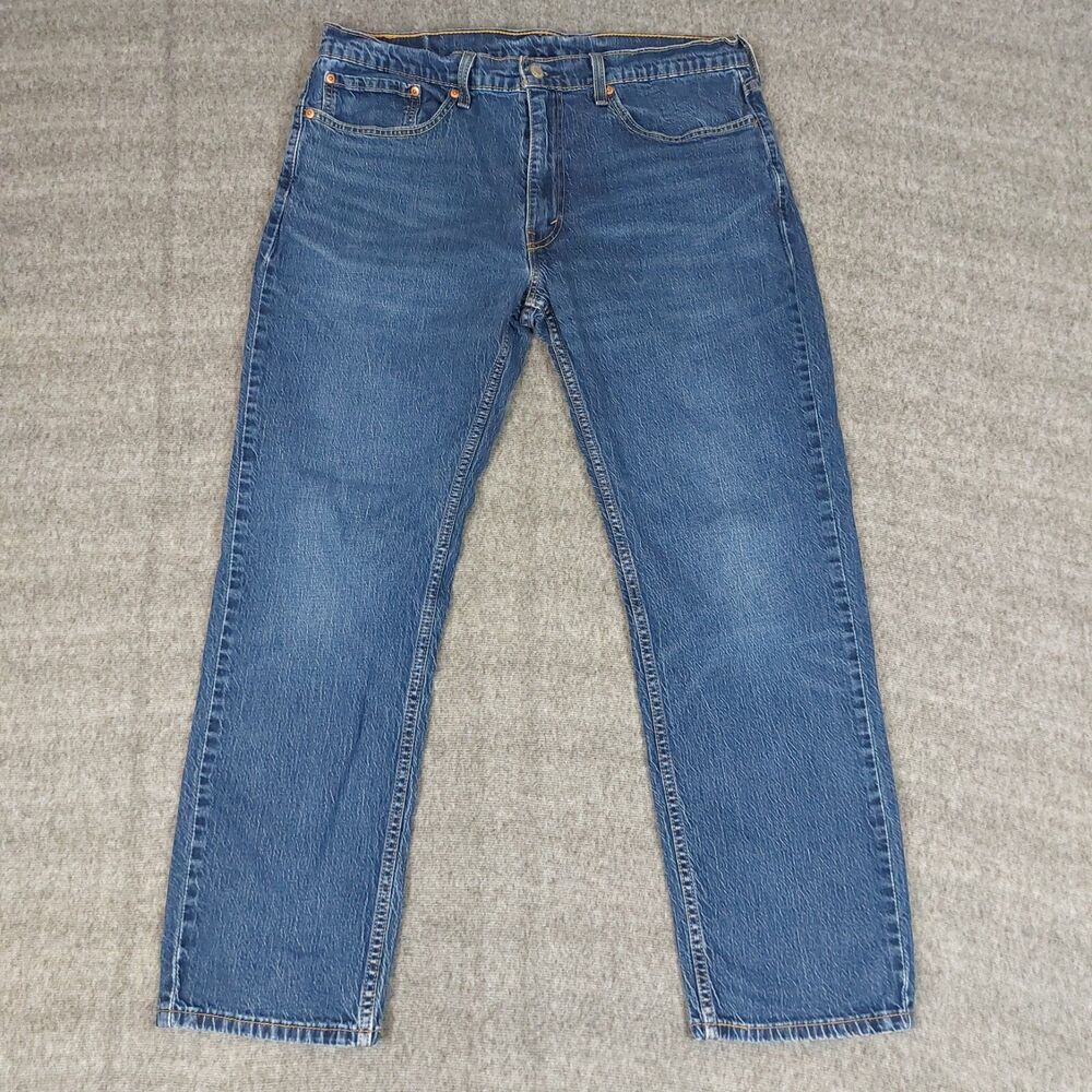 Levis 559 Relaxed Straight Jeans Men's 33x30 (36x28.5) Blue Lightly Whiskered